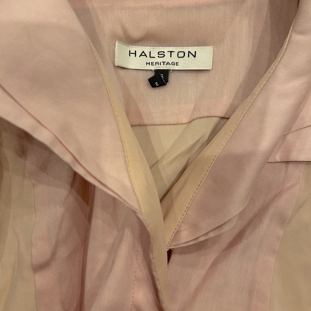 NWT Halston Heritage pink blouse